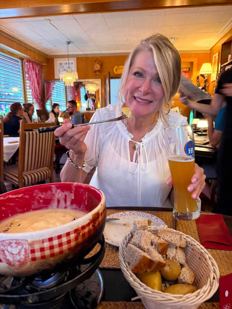 Fondue at Vintage Chuchichästli Restaurant