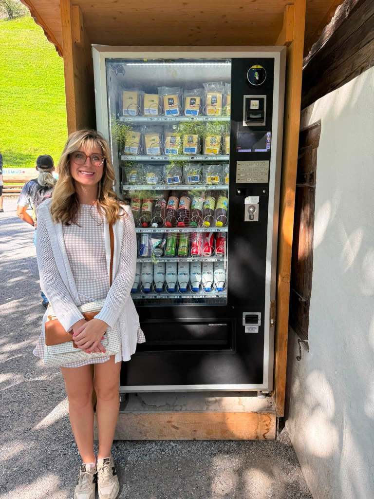 Milk vending machine in Lauterbrunnen